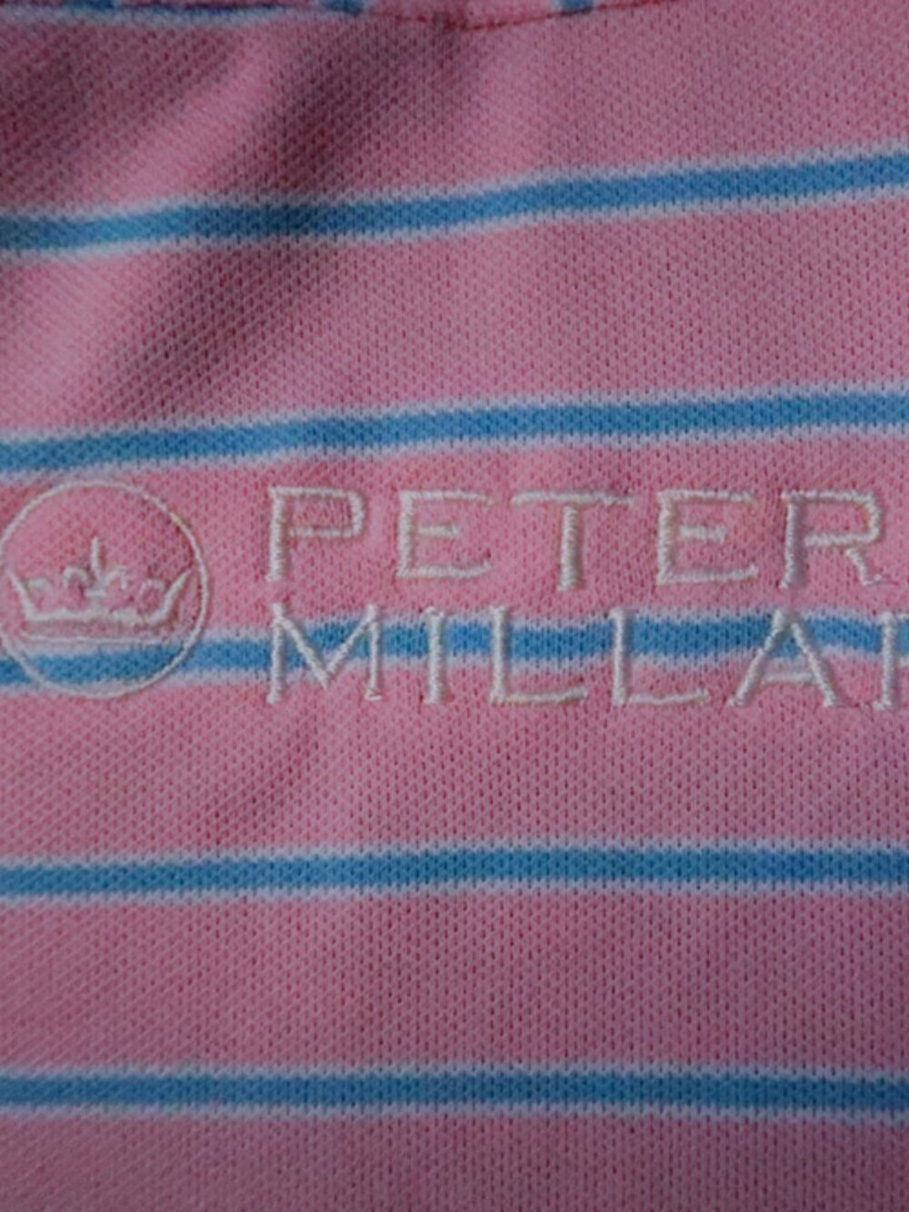 Peter Millar Summer Comfort Pink Striped M Stretch Polo (2XL) OMG! ⛳️